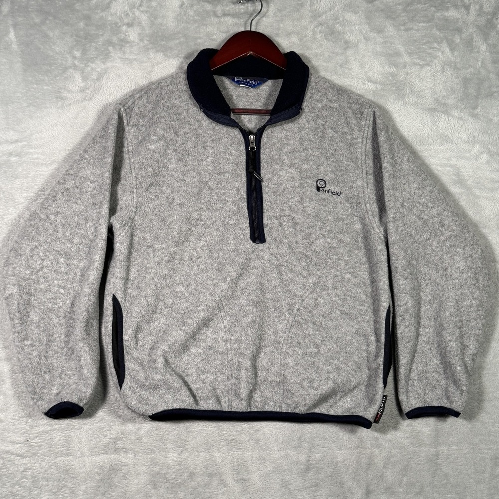 Vintage Penfield Sweater Mens Small Polartec Fleece Quarter Zip Made USA‎ 90s